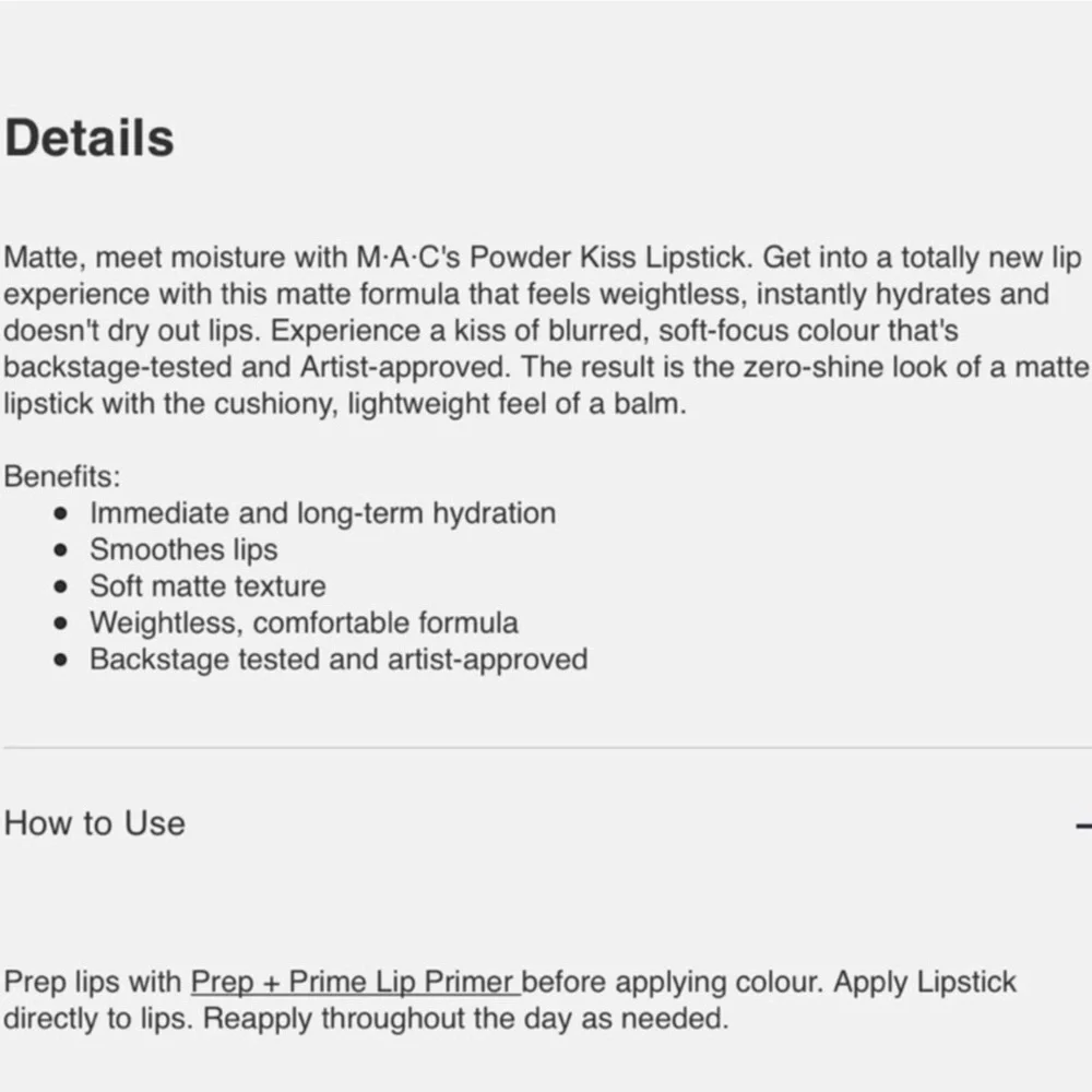 MAC Powder Kiss Lipstick